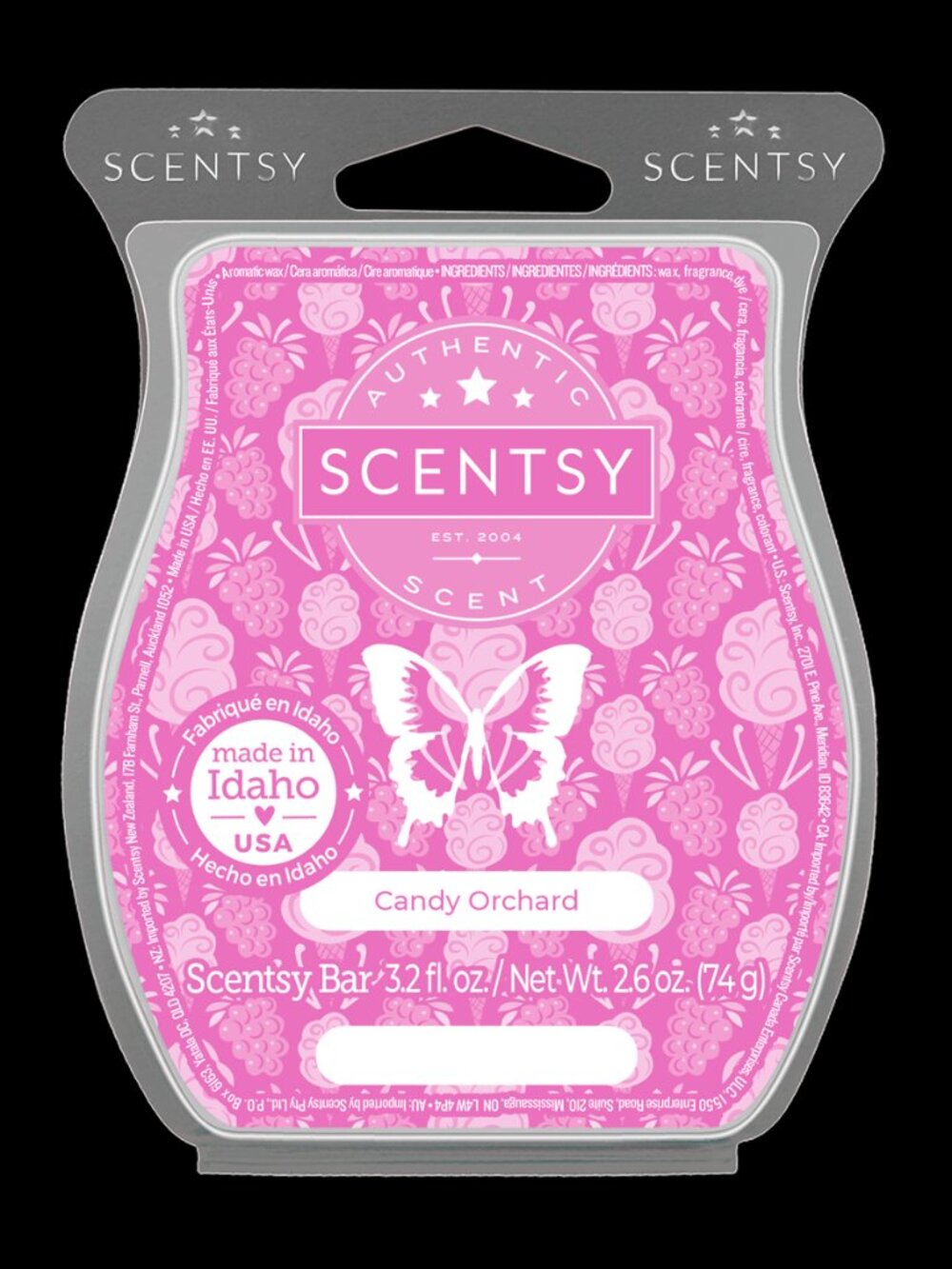 Scentsy CANDY ORCHARD Scented Wax Bar Melt New
